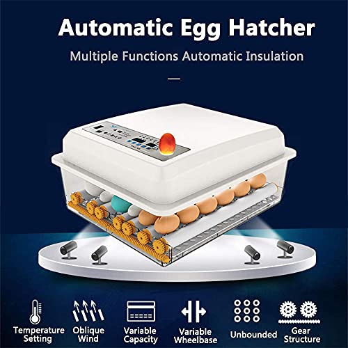 Jaedo inkubator jaja, JAEDO 54-64 Digitalni Potpuno automatski inkubator za okretanje pilećih jaja za piliće patke guske ptice
