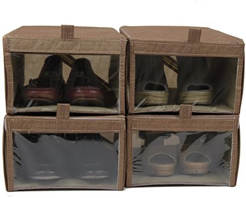 Set od 4 - kutija za cipele XL organizacija ormara sa prozorom