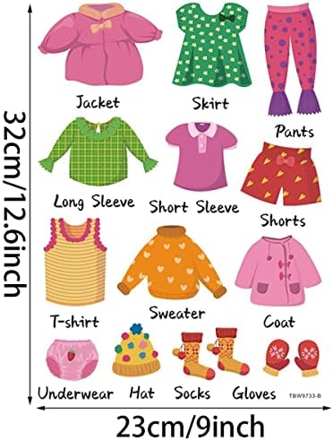 Bamsod odjeću Odjeća Ormar Klasifikacija Savjeti za pohranu Organizacijski naljepnici Dječji