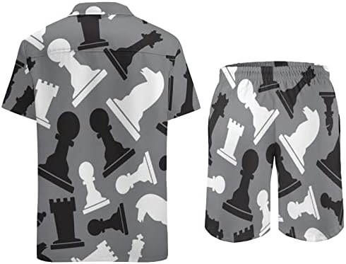 Čehovska igra komadi muške 2 komadne plaže odijelo Havajski gumb niz majicu i kratke hlače