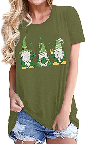 Žene Lucky Irish Shamrock St. Patrick's Dnevna bluza Uklapajte grupni poklon okrugli vrat majica Grafički vrhovi