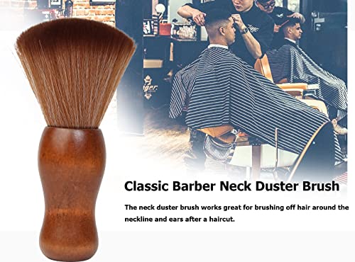 Danweix Veliki brijačni vrat Duster četkica za kosu za rezanje kose prirodne vlakne za uklanjanje dlačica Drvena ručka Profesionalni salon domaćin