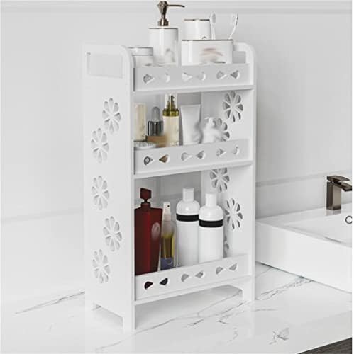 WDBBY Corner Uor Countertop kozmetički polica za umivaonik s policama WC-u Desktop višeslojni ormar