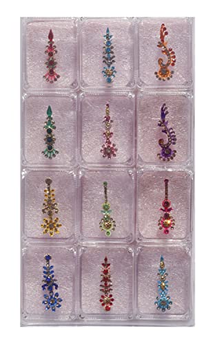 Ashirwad Indian Multicolor Multiselise, Multi dizajn kamena kristalna bridalna bendis, čelo Tika,