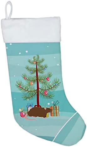 Caroline's CH4474CS Rex Rac Rat Merry Božićne božićne čarape, Kamin Viseći čarape Božićna sezona Party Decor