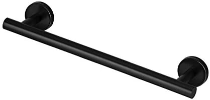 Ručnik Bar, 17 inčni mat crni Nerđajući čelik jednokrevetni stalci za peškire za kupatilo kuhinja držač ručnika za ručnike vješalica vodootporna zidna Ručnička šipka