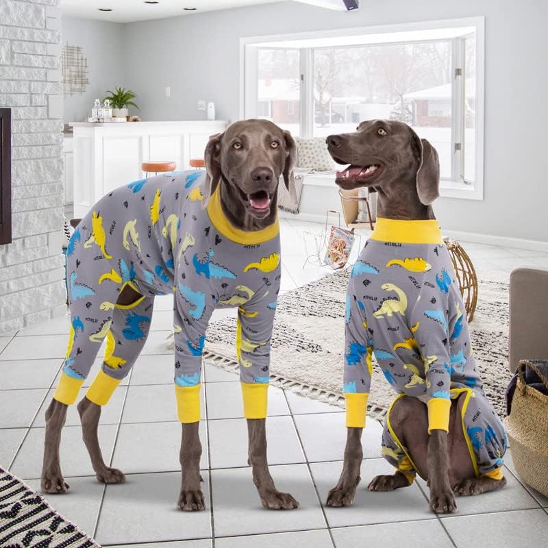 Pidžama za velike pse u puloveru, kombinezon za rastezanje pasa sa dugim rukavima, pseća košulja sa 4 noge