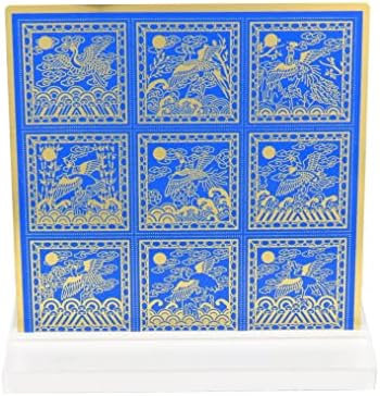 2023 Feng Shui devet čin značka plaketa u Kraljevsko plava & amp ;zlato