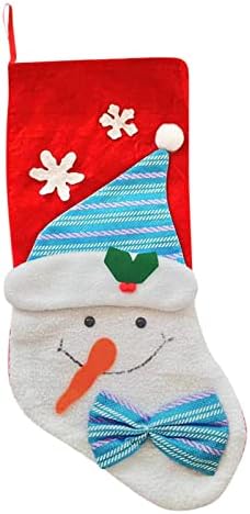 Mini ukrasi Mini božićne čarape 1 pakovanje 4 božićno stablo čarapa ukras poklon kartica Torba držač