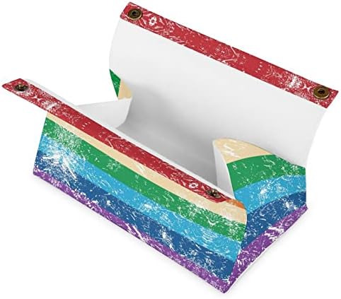 LGBT gay zastava za zastavu tkiva poklopac lica papir Organizator CASE HOLDER DISPERSER NAPKIN Desktop Dekorativni za kućni restoran Kupaonica Vanity CounterTop Noćenja