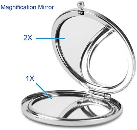 Dynippy kompaktno ogledalo okruglo ogledalo za šminkanje sklopivo Mini džepno ogledalo prenosivo