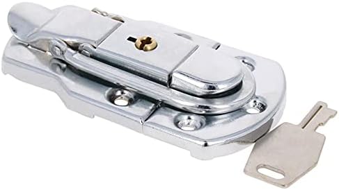 Bettomshin 1kom 3.54 x 1.97 Toggle Latch Hasp Lock Metal Latch kopča za kofer drvenim slučajevima aktovke Silver Tone