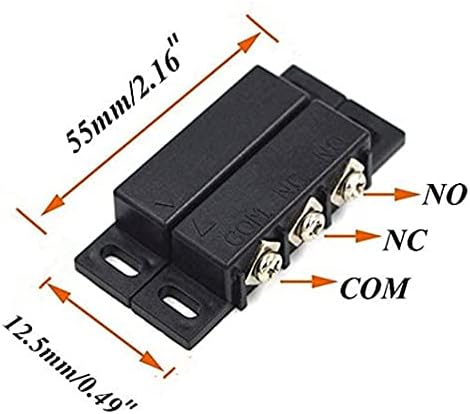 Bnafes 4sets magnetic Reed Switch, Magnetic door Switch / Magnetic Contact Switch / normalno