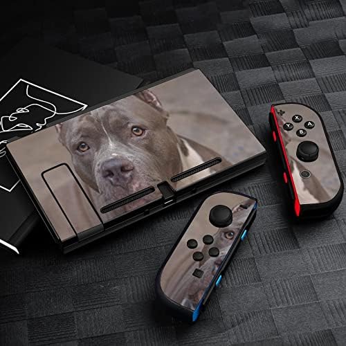 Pitbull naljepnice za pse pokrivaju zaštitnu prednju ploču za kožu za Nintendo Switch