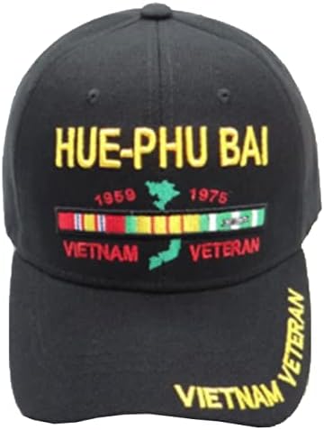 Prvi vojni izbor Hue Phu Bai Vietnam Veteran Crna bejzbol kapa Novo