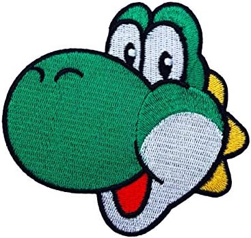 Yoshi Patch Dinosaur vezeno željezo / šiva na značku Applique Costim Cosplay Mario Kart / Snes / Mario World / Super Mario Brothers / Mario Allstars Suvenir