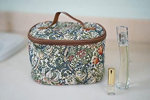 Signale tapisestrija toaletna torba za šminku organizator za žene sa ženama sa Williamom Morris Golden Lily Design