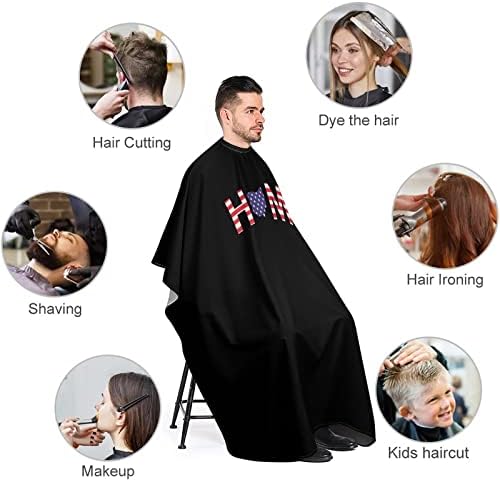 Američka zastava u državi Ohio Državna brijač za rezanje kose Cape vodootporni ogrtač za šišanje