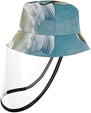 Zaštitni šešir za odrasle sa štitom za lice, ribarsko šešir protiv sunčeve kape, lijepe crtane životinje