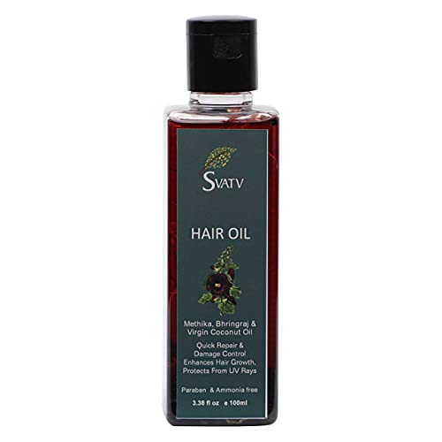 SVATV ulje za kosu sa Methika Bhringraj & amp; Virgin kokosovo ulje za kosu Ext. Prirodni tretman kose za rast