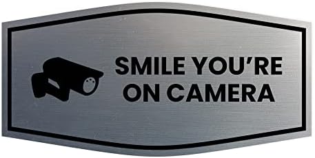 Fancy Smile You're On camera Sign-Small