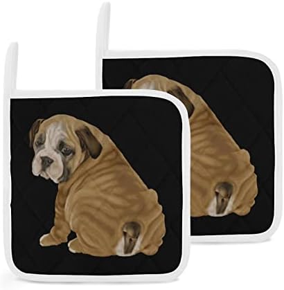 Slatki Shar Pei Držači za pse 8x8 Toplinski otporni na toplinski jastučići za zaštitu radne površine za kuhanje