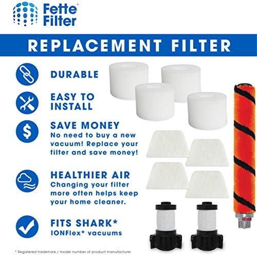 Fette Filter-komplet za zamjenu kompatibilan sa Select Shark ION Flex DuoClean