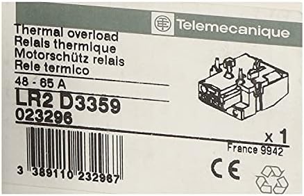 Telemecanique Lr2d3359, relej preopterećenja, 65A, 0-400Hz Lr2d3359