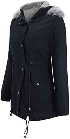 Ženski kaput Ženska zimska topla debela dugačka jakna s kapuljačom sa kapuljačom slatke žene vrhove