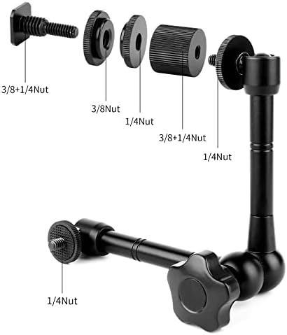 SequpR univerzalni 11 inčni prilagodljivi artikulirajuće kamere Čarobni adapter za ruke s 1/4