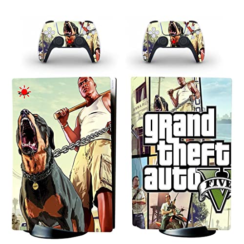 Za PS4 Pro - Igra Grand GTA Theft i auto PS4 ili PS5 naljepnica za kožu za reprodukciju 4 ili 5 konzola i