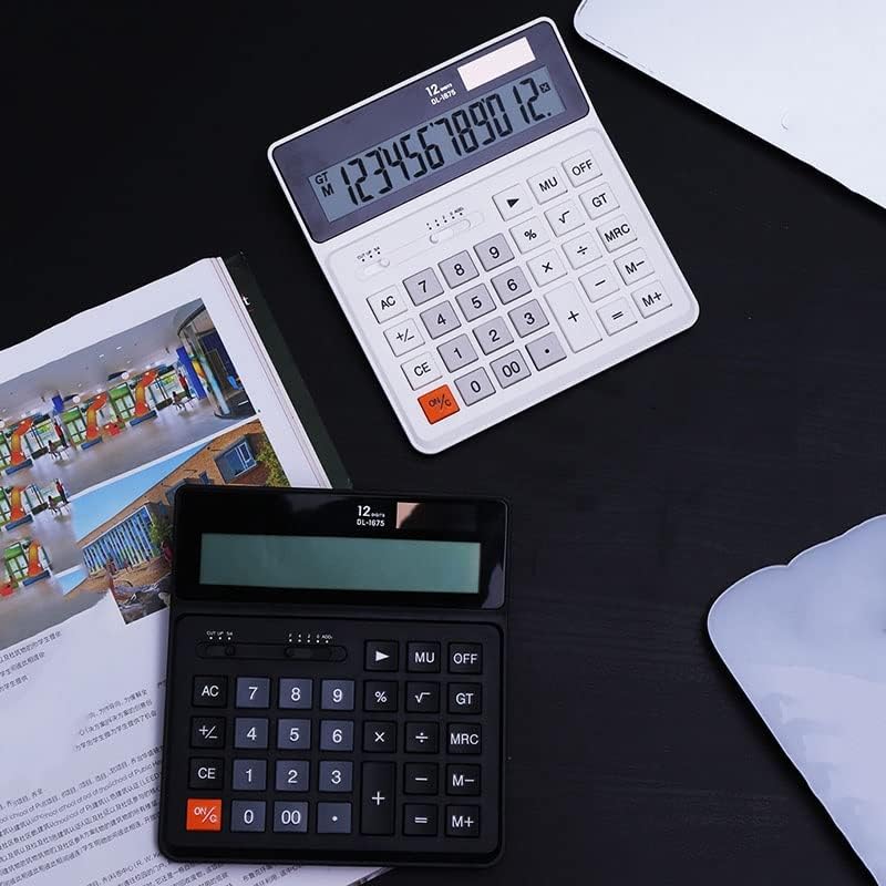 LDCHNH radne površine Kalkulator financijski računovodstvo Office Solarni kalkulator 12-znamenkasti krupni