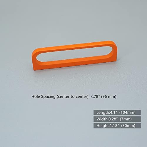 3.75 Moderna narančasta ormar za ručicu za ladicu pločica na vratima ručica ručica komoda za spavanje ručica hardver