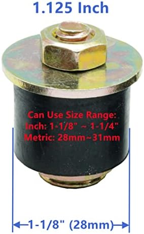DSnaduo 4 pakovanje gumenim dodatkom 1-1 / 8 inča do 1-1 / 4 inčni 28 mm -31mm gumeni čep za