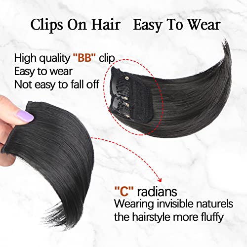 LERERATO 4 komada za kosu za žene za žene dodavanje dodatne jačine kose sintetičke nevidljive klipove