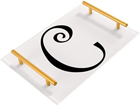 Dallonan akrilni nosač za kupaonice, pravokutni smiješni C slova ukrasni nosači sa zlatnim ručkama za kuhinju
