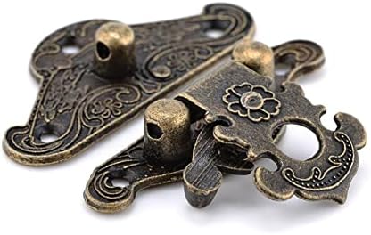 GANFANREN 4kom Antique Bronze HASP Latch nakit Drvena kutija Lock Mini ormar kopča Case Locks