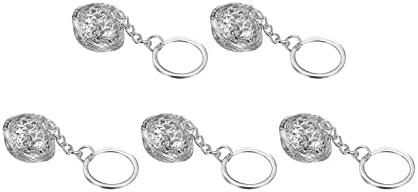 UXCell 5pcs zvona za kućne ljubimce, 2,6 cm / 1,02 Dia Jingle zvono lanac za cvijeće za diy za DIY Christmas Festival Dekoracija za kućnu zabavu srebro