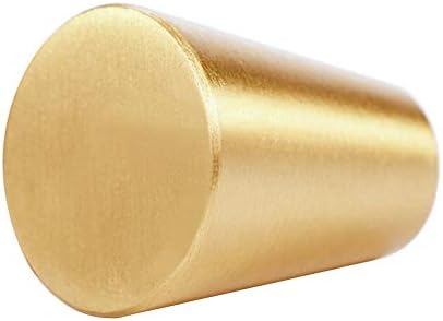MUMIAO kružni skraćeni konusni oblik teških čvrstih mesingana zlatna ukrasna gumba za ormariće čista bakrenica