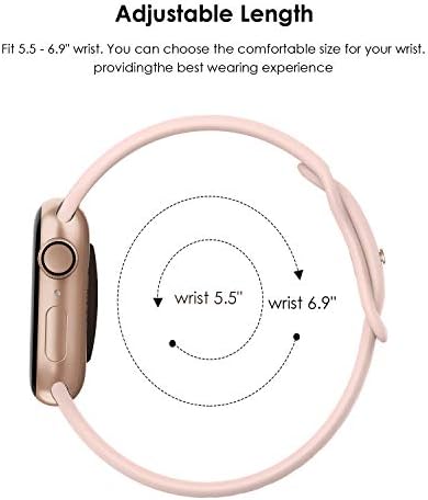 Swes se kompatibilno sa Apple Watch trakama 41mm 38mm 40mm 42mm 44mm 45mm 49mm, meka sportski silikonski