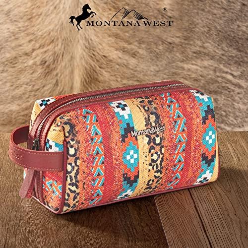 Montana West Kozmetička torba za žene Leopard Print Multi Travel Touch