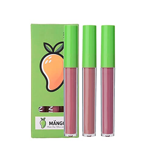 VEFSU Fruit Lip Glaze Set 3 komada tečna glazura za usne vodootporna dugotrajna sjajila za usne Neljepljiva šalica