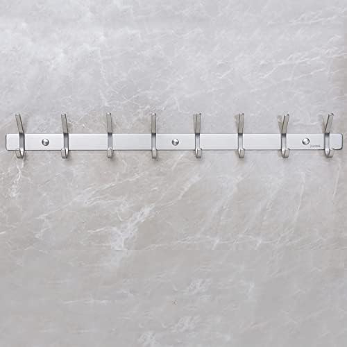 Conkudi zadebljani 304 kukice od čelika od nehrđajućeg čelika, kuke za duge redni na zidu kupaonice, kuhinje, spavaće sobe, mogu se ugraditi bez noktiju, izdržljivih i ne hrđavih kvadratnih kuka