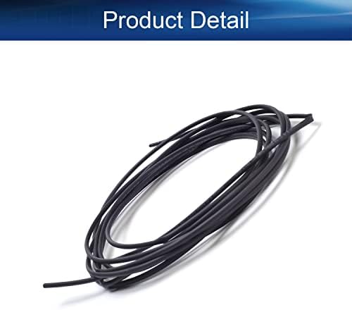 1kom termoskupljajuće cijevi, 2:1 Crni Bettomshin električni žičani kabl ≥600v & 248°F, 3. 5mx2mm skupljajuća