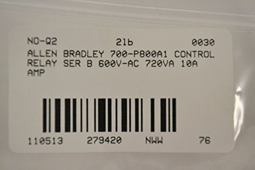 ALLEN BRADLEY 700-P800A1 zamjenjuje: 700-P620A1, AC radi, optimiziran za 115/120V AC 60 HZ, standardni kontaktni uložak, relej, radi zadovoljavajuće na 110V 50 HZ, 8 NO, nosač relejne šine