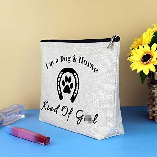 Dog and Horse Gifts for Women makeup Bag dog Lover Gifts horse Lover Gift Country Travel kozmetička