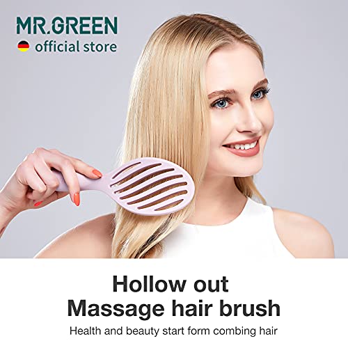 Mr.Green izdubljeno četkica za kosu masaža masaža češljana za kosu za oblaganje za dlake za sušenje za mokro