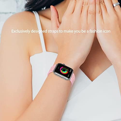 Gifuna luksuzni sat koji je kompatibilan sa Apple Watch Band, dizajnerskim kožnim zamenskim