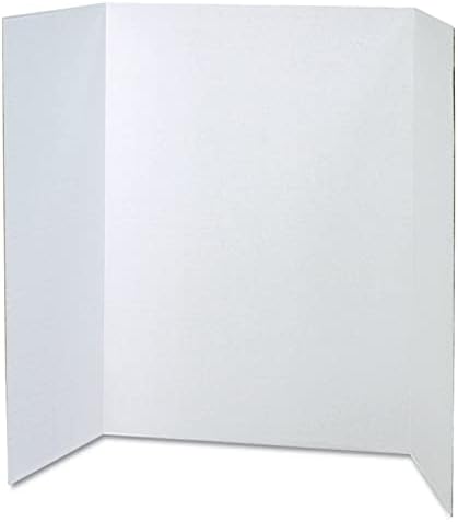 Pacon 37634 Reflektorske Valovite Prezentacijske Ploče, 48 X 36, Bijele, 4 / Karton