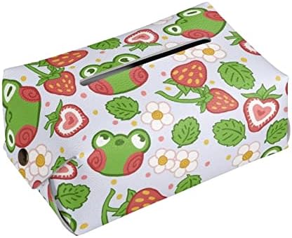 Gongbawa Frog tkiva Tkiva pokriva kožne držači tkiva od jagoda za tkivo od jagoda za kupatilo pravokutni vijčani kontejner cvjetni automobil pribor